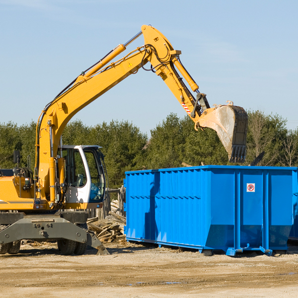 can i rent a residential dumpster for a construction project in Downsville MD